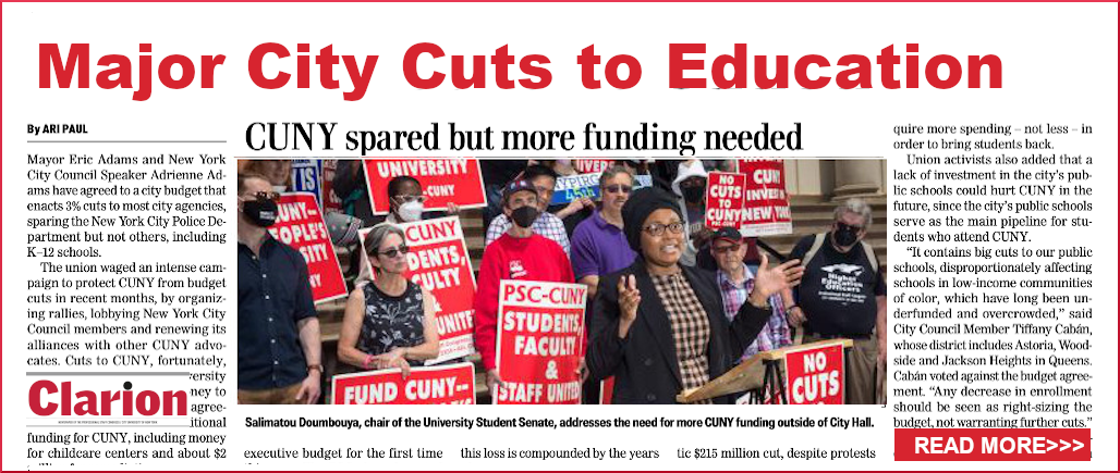 City Cuts to Education