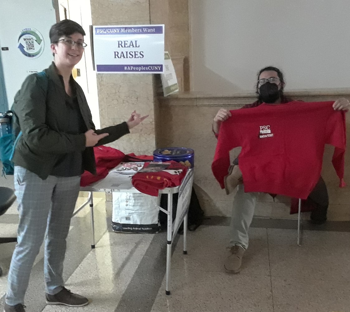 Janine and Luis, tabling 12-7-22